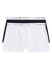 Tommy Hilfiger White Tommy Hilfiger Signature Essential Black Boxer Briefs 2 Pack - Image 2 of 5