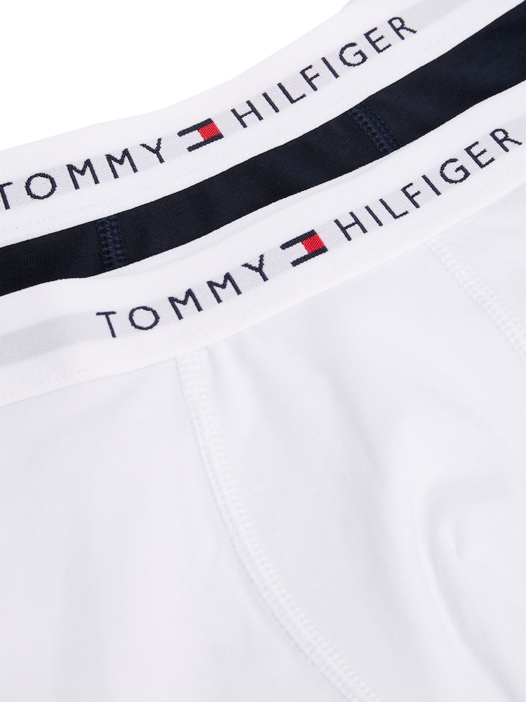 Tommy Hilfiger White Tommy Hilfiger Signature Essential Black Boxer Briefs 2 Pack - Image 5 of 5