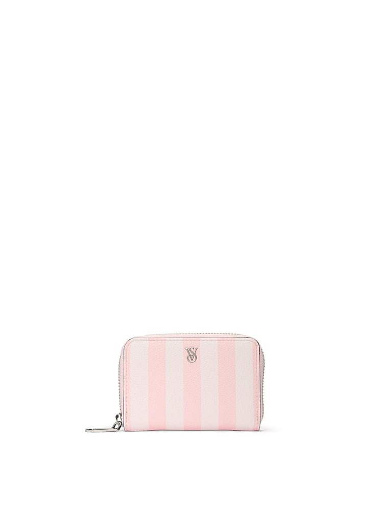 Victoria's Secret Iconic Stripe Pink Purse - Image 1 of 3