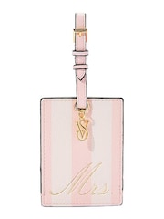 Victoria's Secret Pink Stripe Bridal Luggage Tag - Image 1 of 2