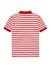 Tommy Hilfiger White Flag Short Sleeve 100% Cotton Polo Shirt - Image 6 of 6