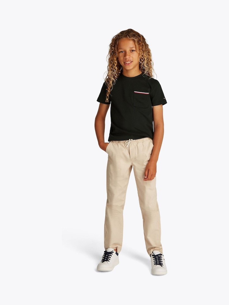 Tommy Hilfiger Black Pocket 100% Cotton T-Shirt - Image 1 of 5