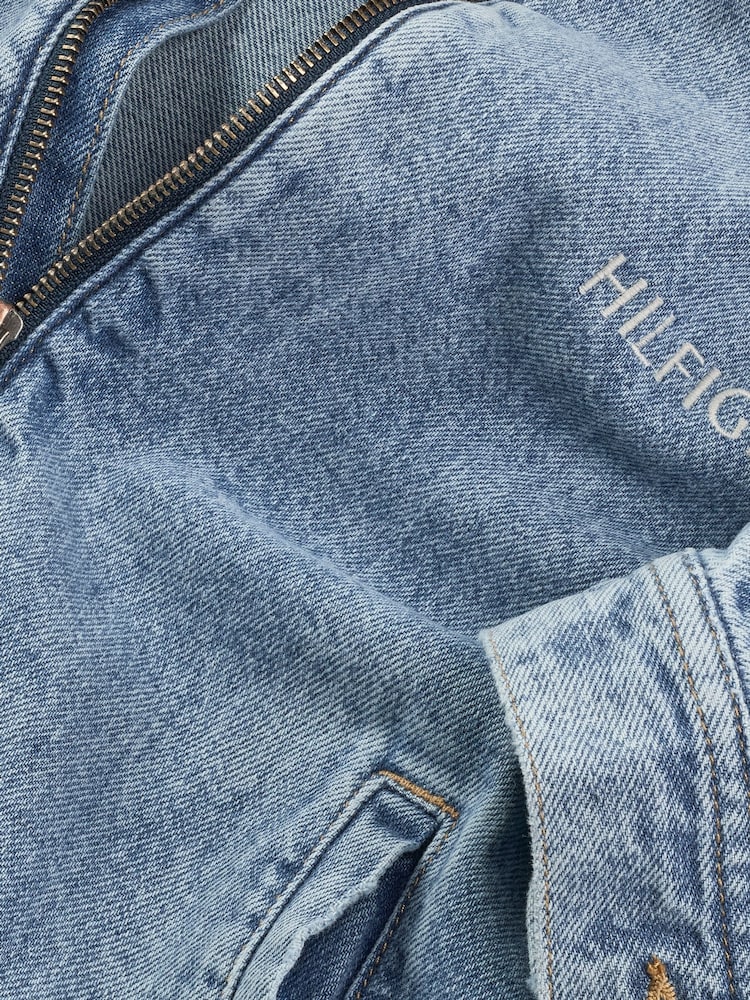 Tommy Hilfiger Blue Ivy Relaxed Denim Jacket - Image 6 of 6