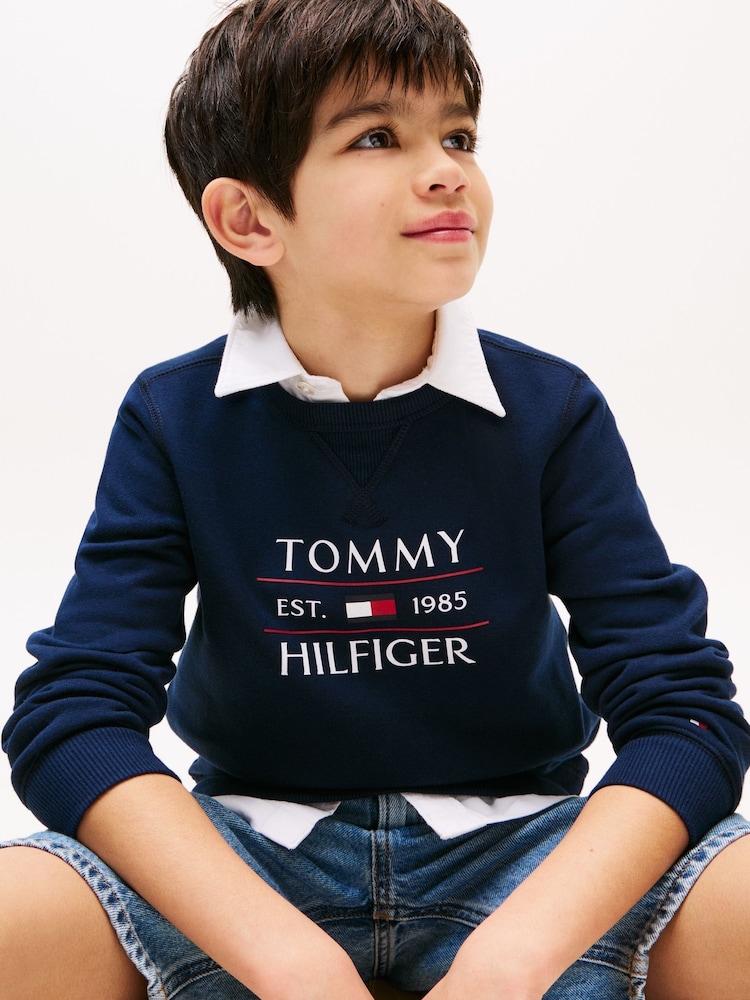 Tommy Hilfiger Blue Flag Sweatshirt - Image 3 of 5
