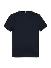 Tommy Hilfiger Blue Regular Fit Short Sleeve 100% Cotton T-Shirt - Image 5 of 5