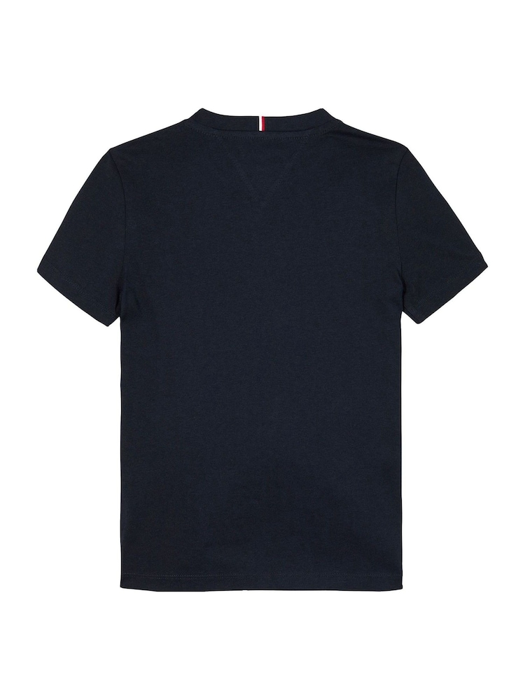 Tommy Hilfiger Blue Regular Fit Short Sleeve 100% Cotton T-Shirt - Image 5 of 5