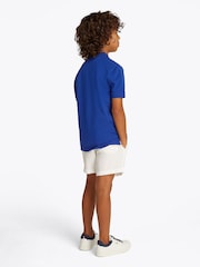 Tommy Hilfiger Light Blue Flag Short Sleeve 100% Cotton Polo Shirt - Image 2 of 5