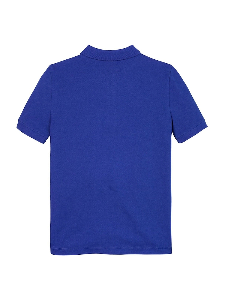 Tommy Hilfiger Light Blue Flag Short Sleeve 100% Cotton Polo Shirt - Image 5 of 5