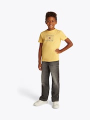 Tommy Hilfiger Yellow Regular Fit Short Sleeve 100% Cotton T-Shirt - Image 1 of 5