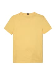 Tommy Hilfiger Yellow Regular Fit Short Sleeve 100% Cotton T-Shirt - Image 5 of 5