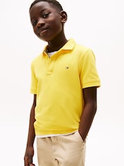 Tommy Hilfiger Yellow Flag Short Sleeve 100% Cotton Polo Shirt - Image 1 of 6