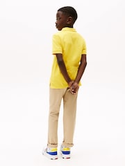 Tommy Hilfiger Yellow Flag Short Sleeve 100% Cotton Polo Shirt - Image 2 of 6