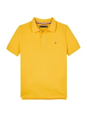 Tommy Hilfiger Yellow Flag Short Sleeve 100% Cotton Polo Shirt - Image 5 of 6