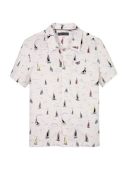 Tommy Hilfiger White Print Short Sleeve Shirt - Image 5 of 7