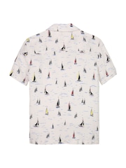 Tommy Hilfiger White Print Short Sleeve Shirt - Image 6 of 7
