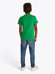 Tommy Hilfiger Green Regular Fit Short Sleeve 100% Cotton T-Shirt - Image 2 of 5
