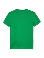 Tommy Hilfiger Green Regular Fit Short Sleeve 100% Cotton T-Shirt - Image 5 of 5