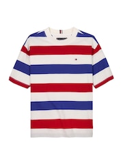 Tommy Hilfiger Blue Essential Archive Fit 100% Cotton T-Shirt - Image 4 of 5