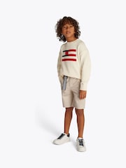 Tommy Hilfiger Brown Belted Shorts - Image 1 of 6