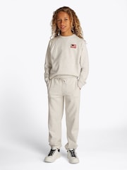 Tommy Hilfiger White Relaxed Flag Sweatshirt - Image 1 of 1