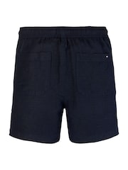 Tommy Hilfiger Black Linen Viscose Shorts - Image 2 of 2