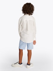 Tommy Hilfiger Light Blue Belted Shorts - Image 2 of 5