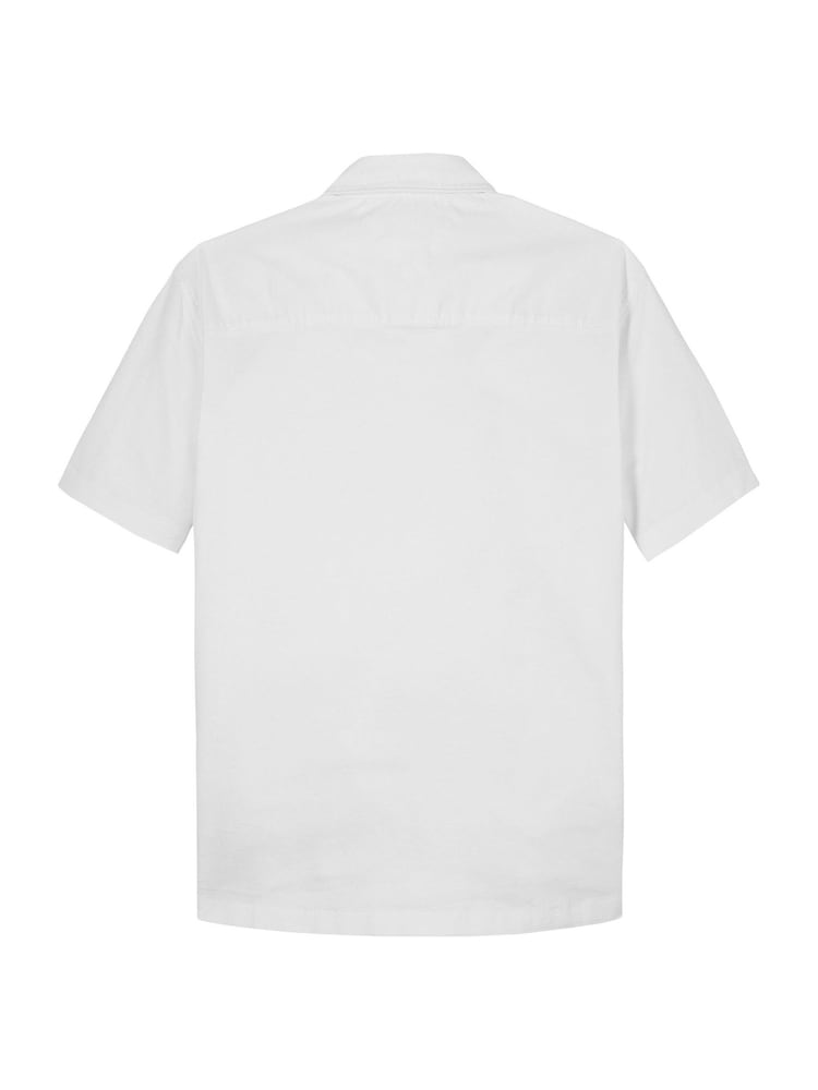 Tommy Hilfiger White Stretch Oxford Short Sleeve Shirt - Image 5 of 5