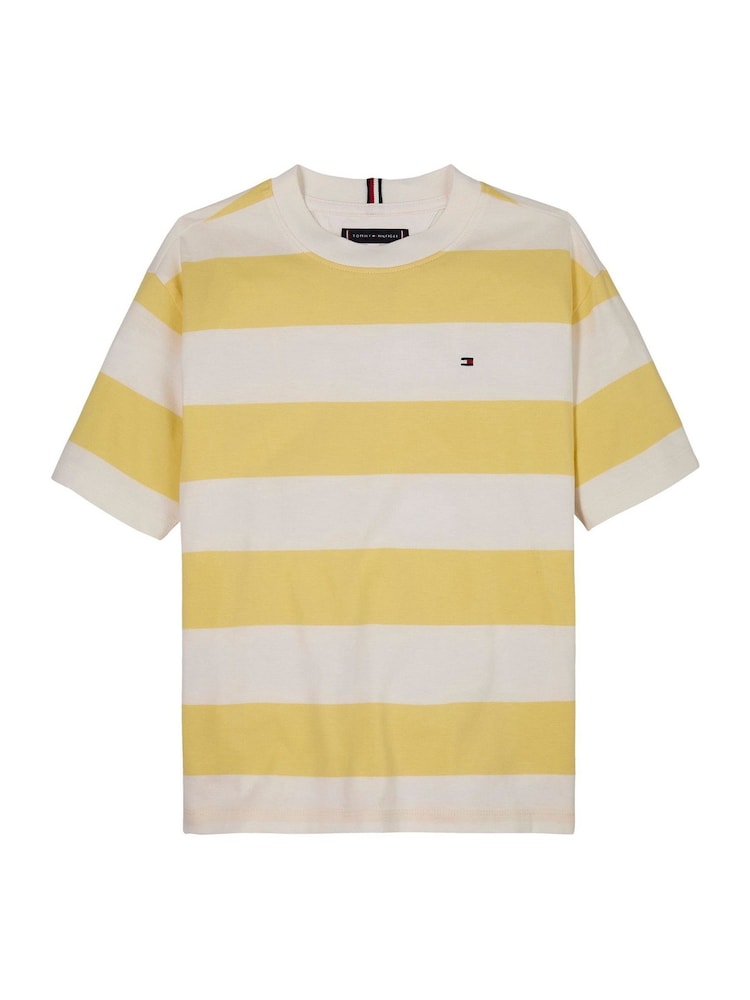 Tommy Hilfiger White Essential Archive Fit 100% Cotton T-Shirt - Image 4 of 5
