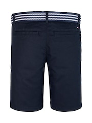 Tommy Hilfiger Blue Belted Shorts - Image 2 of 2