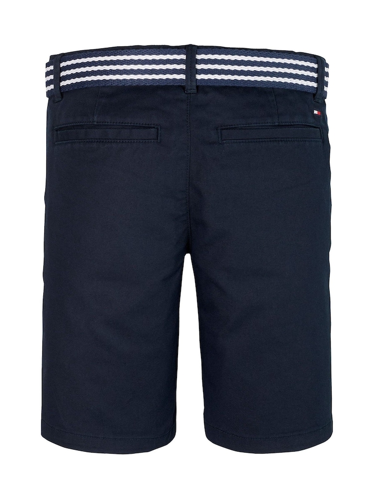 Tommy Hilfiger Blue Belted Shorts - Image 2 of 2