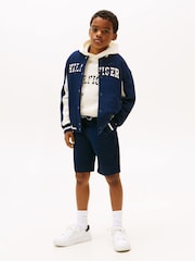 Tommy Hilfiger Blue Belted Shorts - Image 3 of 5