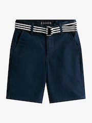 Tommy Hilfiger Blue Belted Shorts - Image 5 of 5