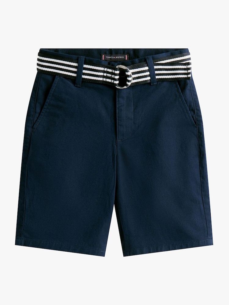 Tommy Hilfiger Blue Belted Shorts - Image 5 of 5 Tommy Hilfiger Blue Belted Shorts - Image 5 of 5