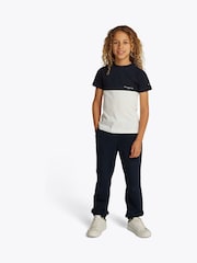 Синий - Tommy Hilfiger Short Sleeve 100% Cotton T-Shirt - Image 1 of 5