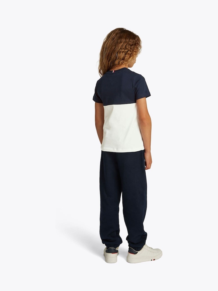 Синий - Tommy Hilfiger Short Sleeve 100% Cotton T-Shirt - Image 2 of 5