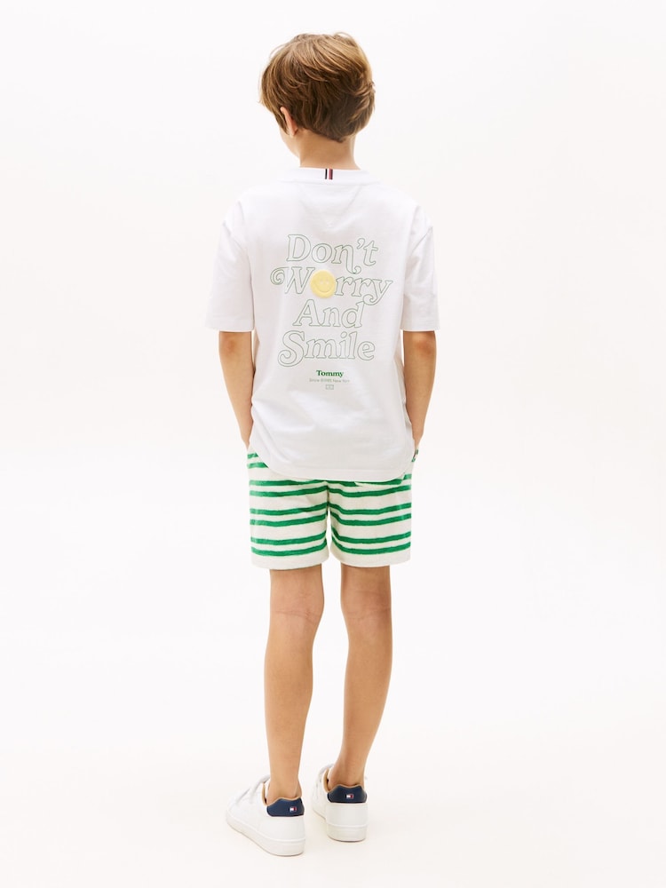 Tommy Hilfiger White Graphic Short Sleeve T-Shirt - Image 2 of 6