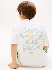Tommy Hilfiger White Graphic Short Sleeve T-Shirt - Image 3 of 6