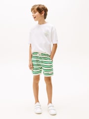 Tommy Hilfiger White Graphic Short Sleeve T-Shirt - Image 4 of 6