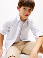 Tommy Hilfiger Blue Flex Stretch Cotton Shirt - Image 3 of 6