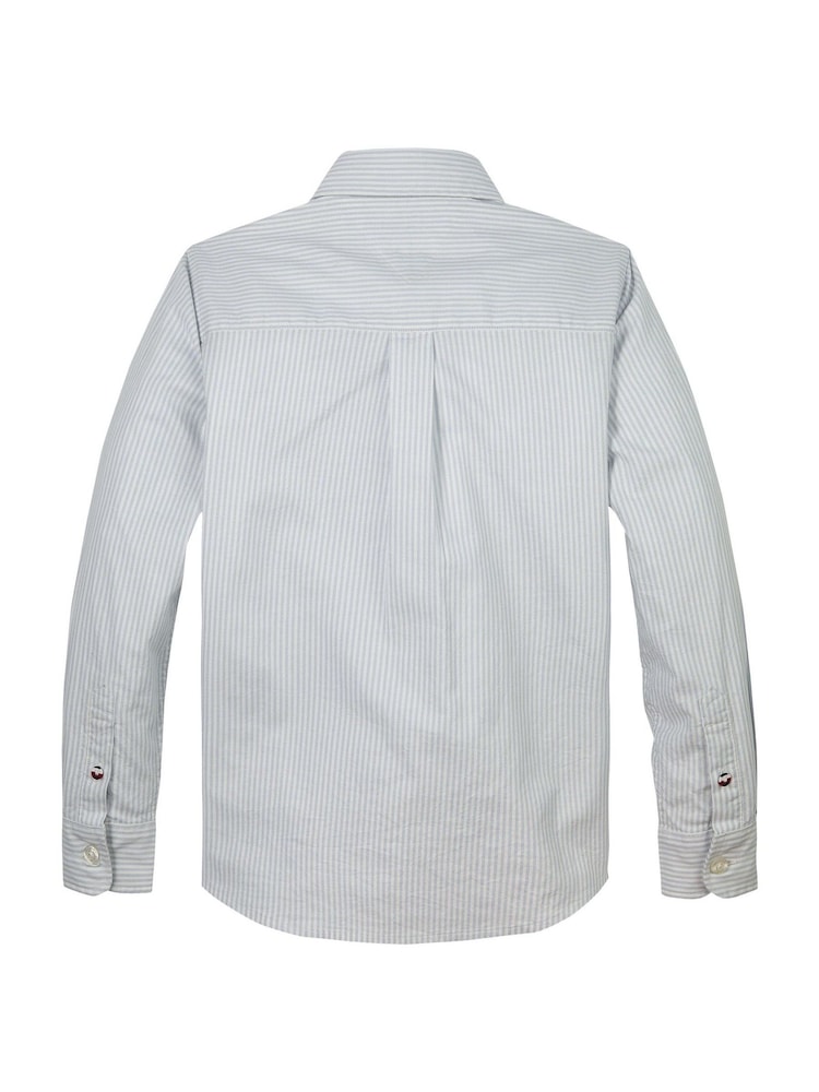 Tommy Hilfiger Blue Flex Stretch Cotton Shirt - Image 6 of 6