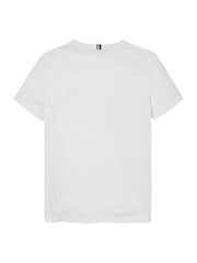 Tommy Hilfiger White Palm Print Short Sleeve 100% Cotton T-Shirt - Image 5 of 6
