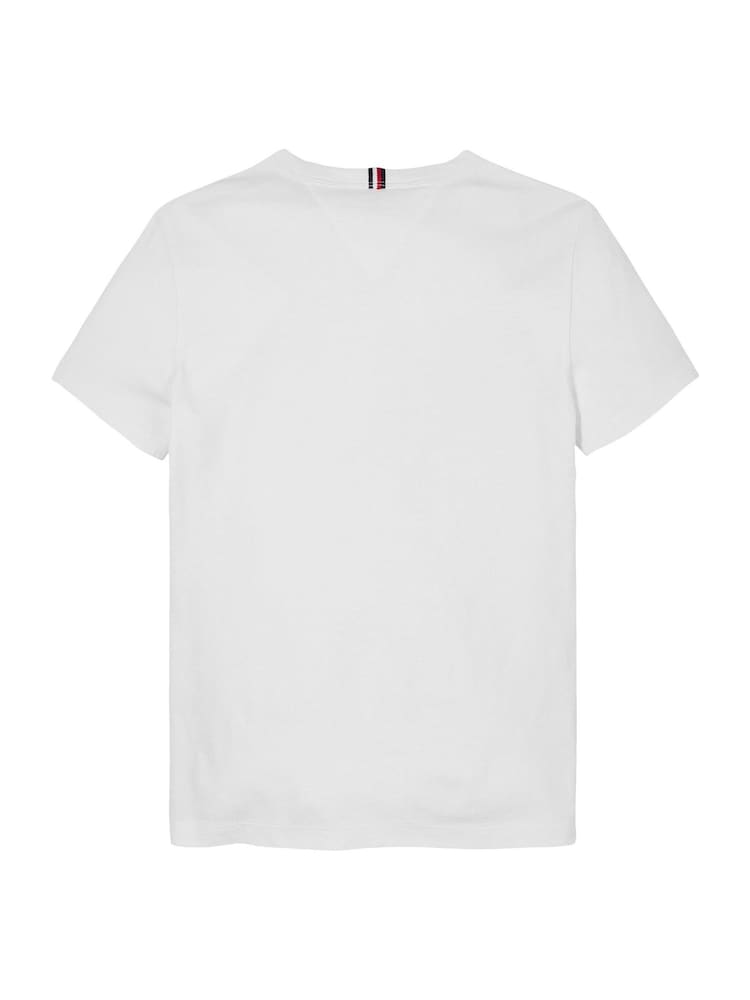 Tommy Hilfiger White Palm Print Short Sleeve 100% Cotton T-Shirt - Image 5 of 6