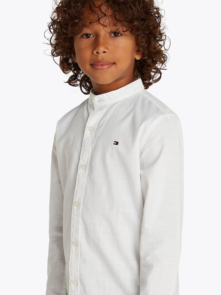Tommy Hilfiger Standardni kroj 100% pamučne košulje sa Mao kragnom - Image 3 of 5