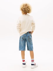 Tommy Hilfiger Blue Modern Straight Denim Shorts - Image 4 of 5