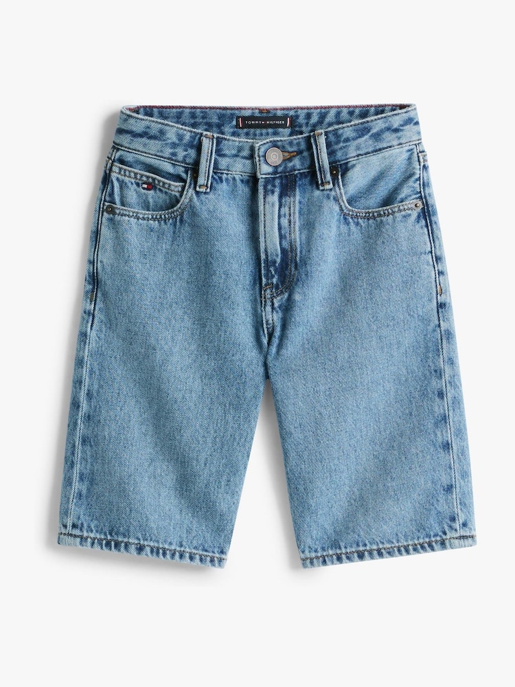 Tommy Hilfiger Blue Modern Straight Denim Shorts - Image 5 of 5