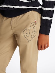 Tommy Hilfiger Blue Cotton Cable Polo Jumper - Image 3 of 6