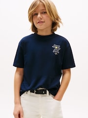 Tommy Hilfiger Blue Graphic Short Sleeve T-Shirt - Image 1 of 5