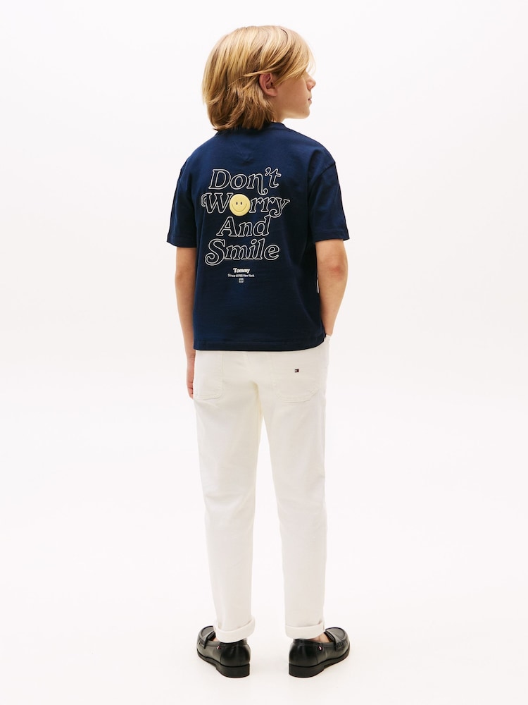 Tommy Hilfiger Blue Graphic Short Sleeve T-Shirt - Image 2 of 5