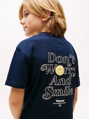 Tommy Hilfiger Blue Graphic Short Sleeve T-Shirt - Image 4 of 5