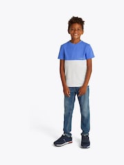 Голубой - Tommy Hilfiger Short Sleeve 100% Cotton T-Shirt - Image 1 of 5